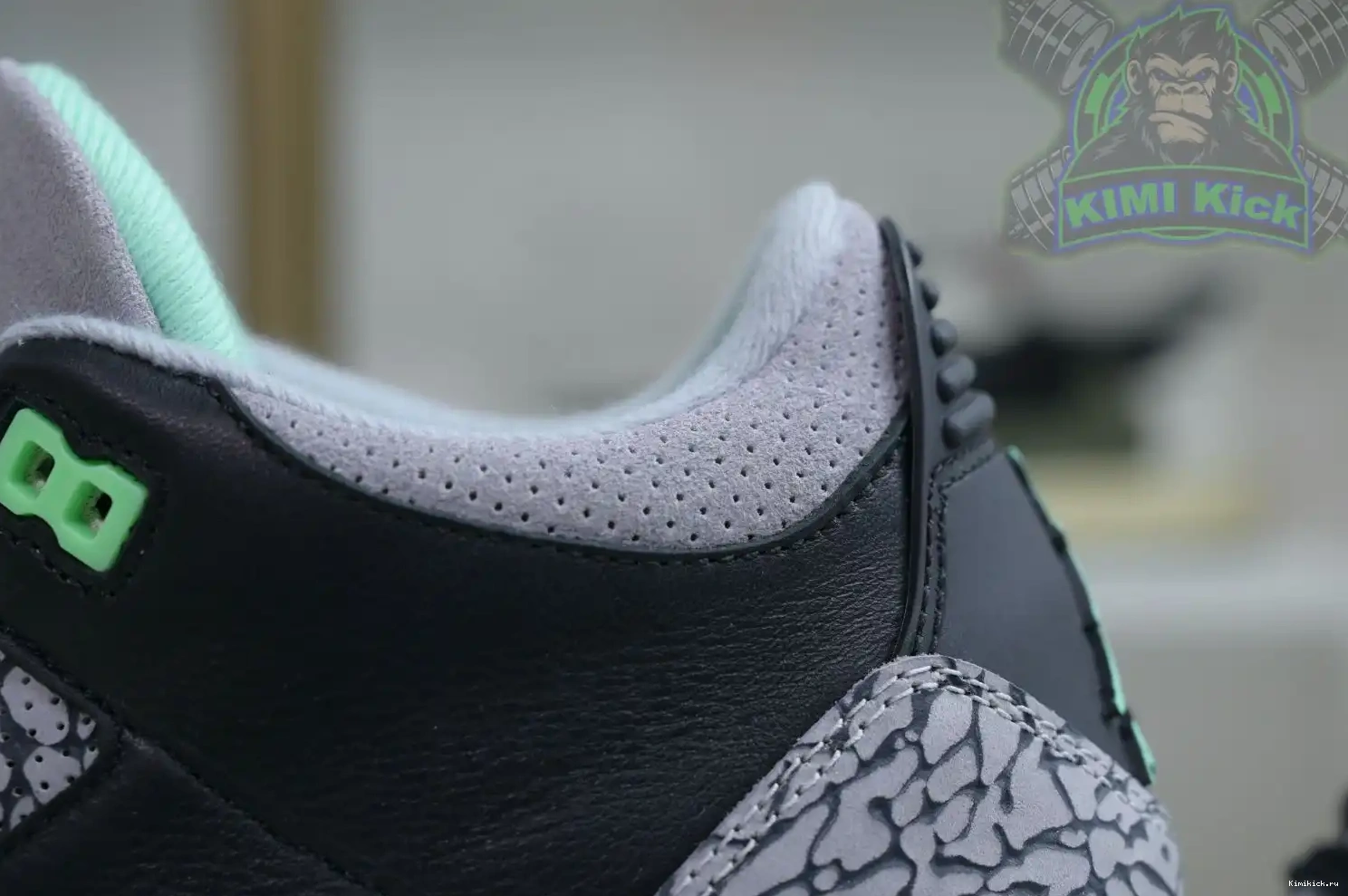 Kimikick Jordan Air 3 Green Glow 0514